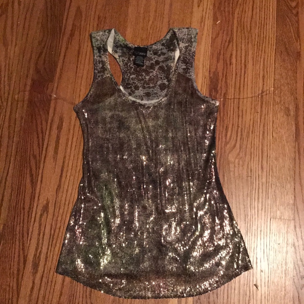 DAYTRIP Sequin Tank Top—SMALL